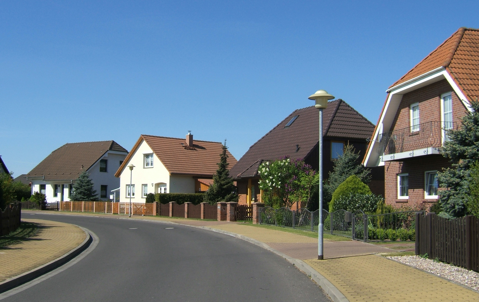 Foto: Eigenheime im Gebiet Kastanienallee