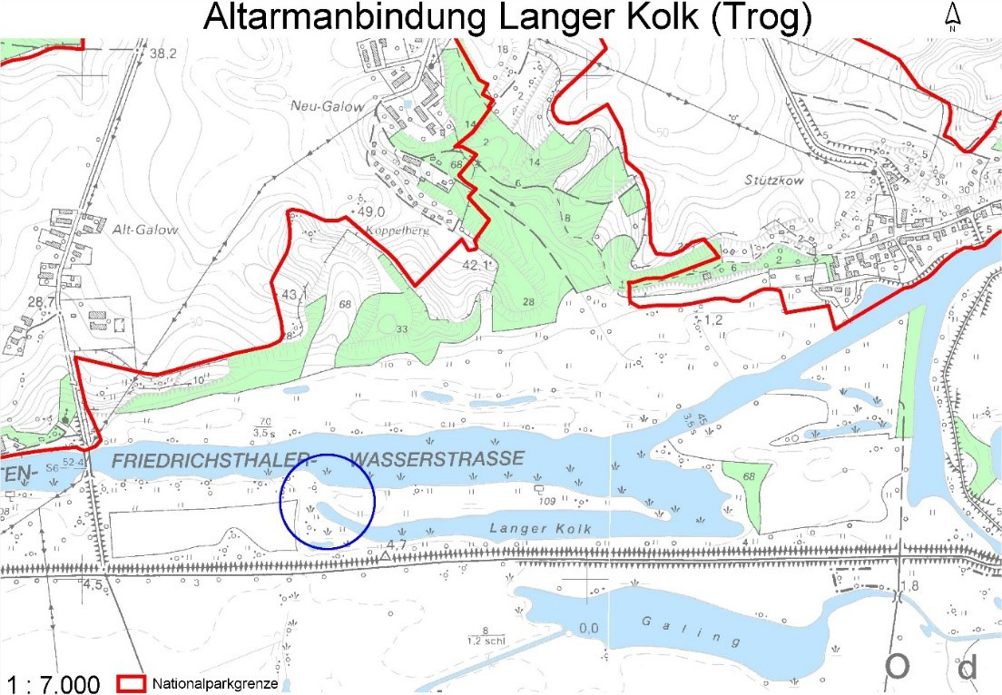 Karte mit Markierung