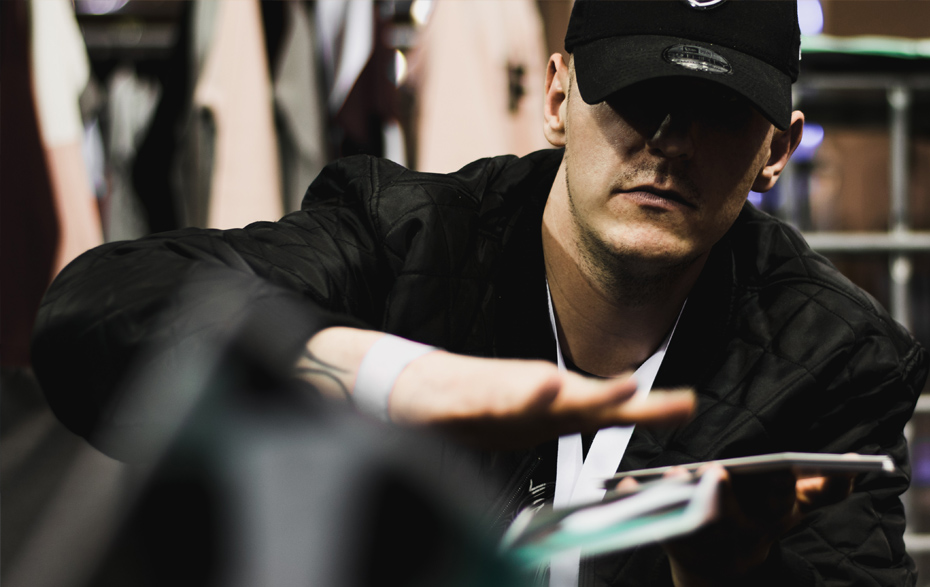 Foto: Rapper in Aktion