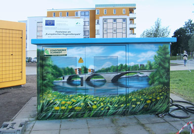 Foto: Kunst an der Trafostation Oderstraße