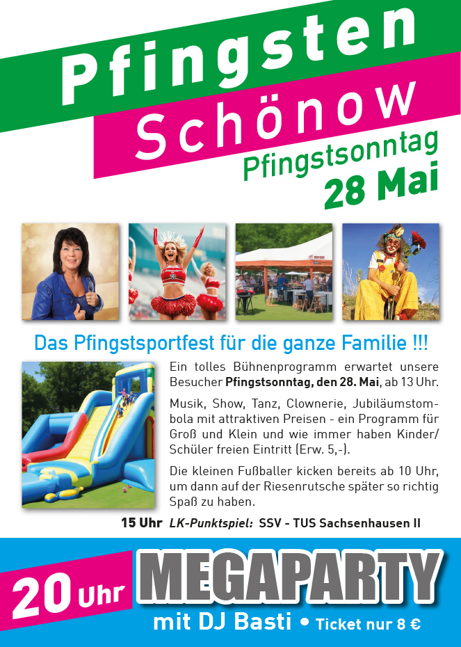 Plakat mit mehreren Fotos und Text
