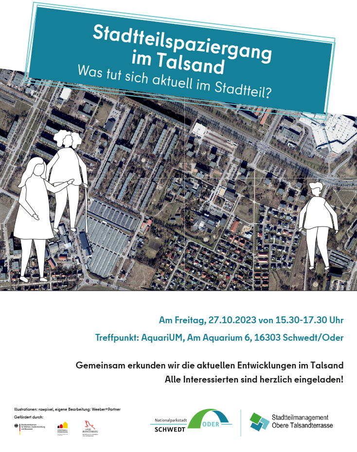 Plakat: Grafik, Luftbild, Text