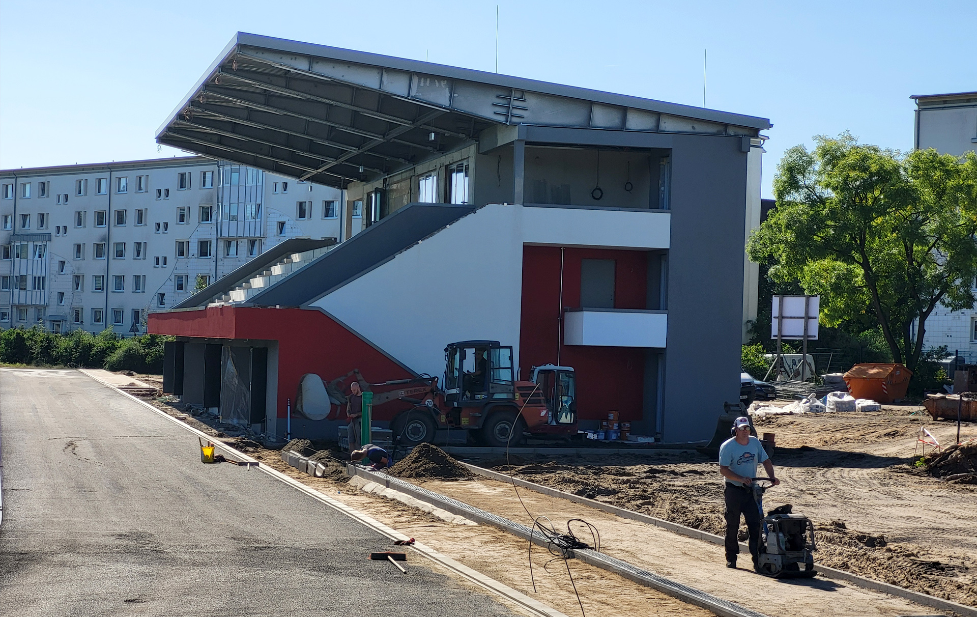 Foto: Baustelle mit Neubau