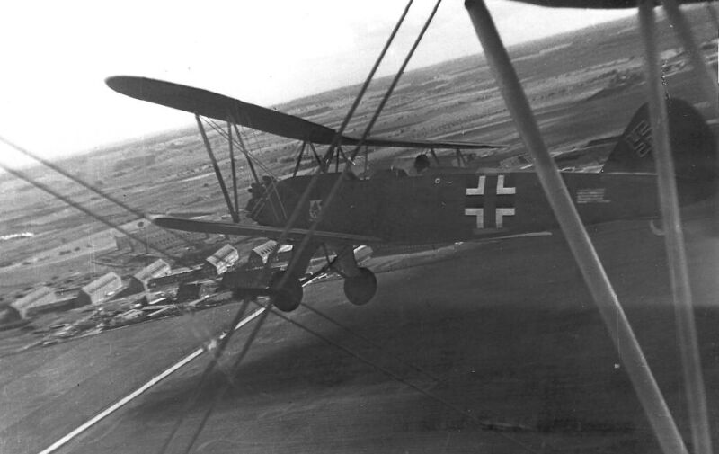 Blick aus einem Flugzeug auf Polen