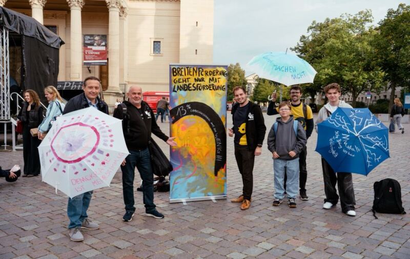 Foto: Demo - Vertreter aus Schwedt