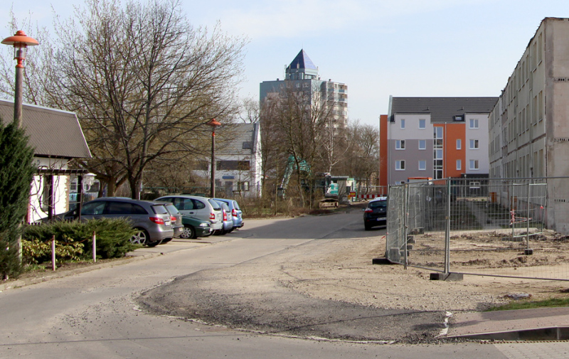 Foto: Straße zur Baustelle
