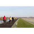 Foto vom 2. Januar 2020: Radtour auf dem winterlichen Deich