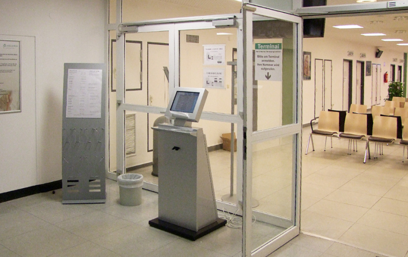 Foto: bisheriger Standort des Anmeldeterminals