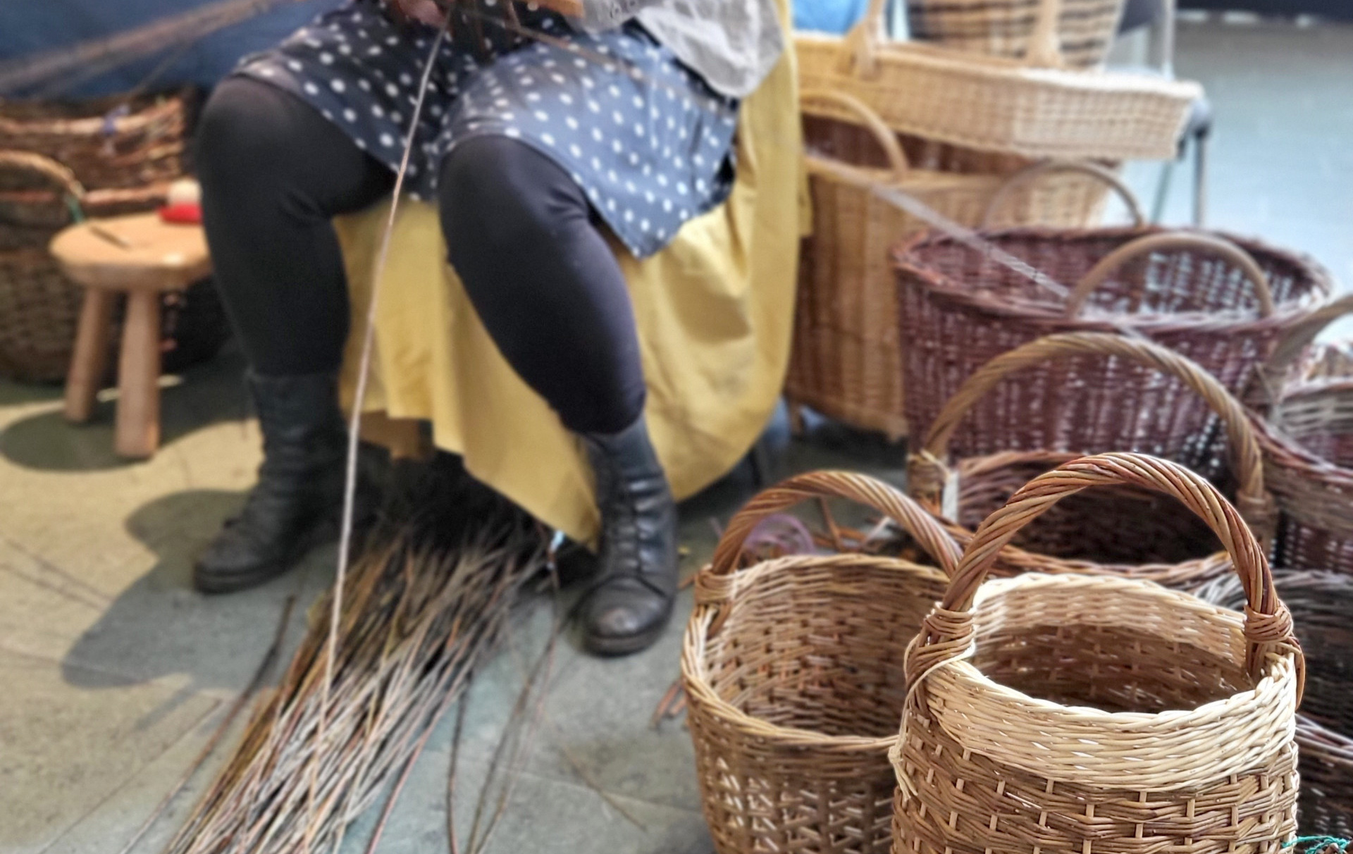 Foto: Korbflechtarbeiten
